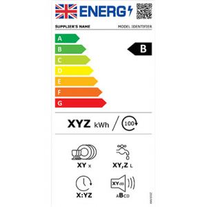 UK comparative energy efficiency label - example