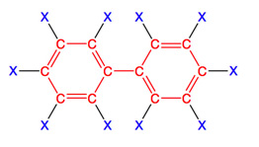Chlorinated POP molecule PCB