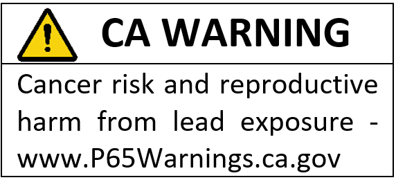New California Proposition 65 Short Form Notice